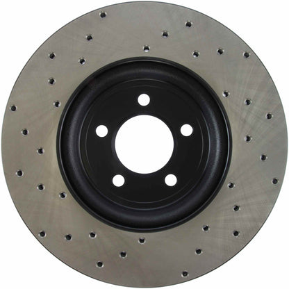 StopTech Sport Cryo Cross Drilled Brake Rotor; Rear Right