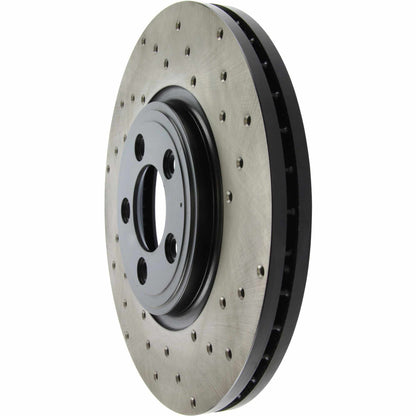 StopTech Sport Cryo Cross Drilled Brake Rotor; Rear Right