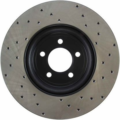 StopTech Sport Cryo Cross Drilled Brake Rotor; Front Left