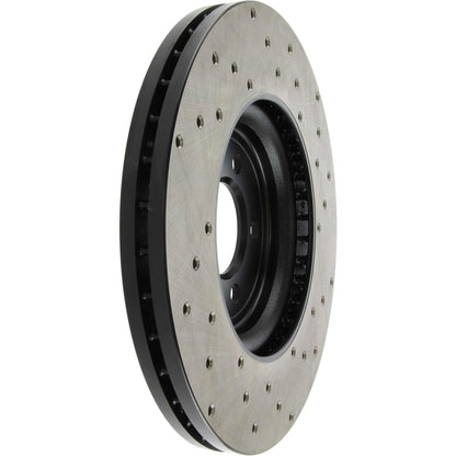 StopTech Sport Cryo Cross Drilled Brake Rotor; Front Left