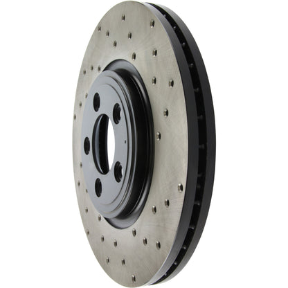 StopTech Sport Cryo Cross Drilled Brake Rotor; Front Right