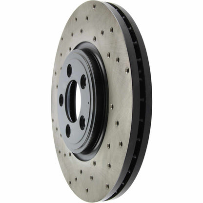 StopTech Sport Cryo Cross Drilled Brake Rotor; Front Left