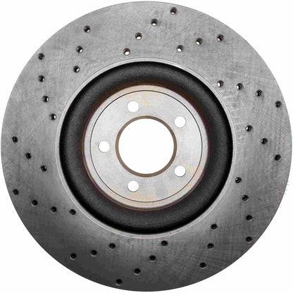 StopTech Sport Cryo Cross Drilled Brake Rotor; Front Right