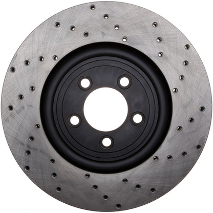 StopTech Sport Cryo Cross Drilled Brake Rotor; Front Right