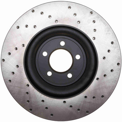 StopTech Sport Cryo Cross Drilled Brake Rotor; Front Left