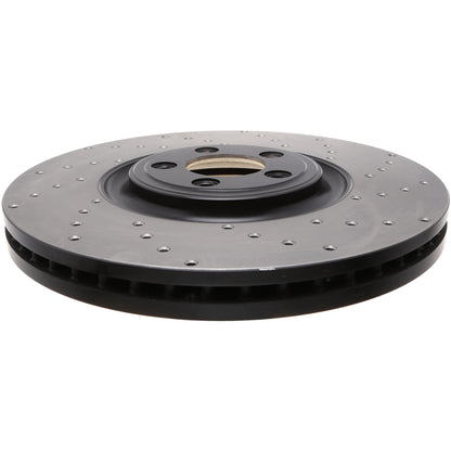 StopTech Sport Cryo Cross Drilled Brake Rotor; Rear Right