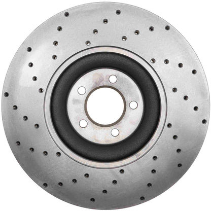 StopTech Sport Cryo Cross Drilled Brake Rotor; Rear Right