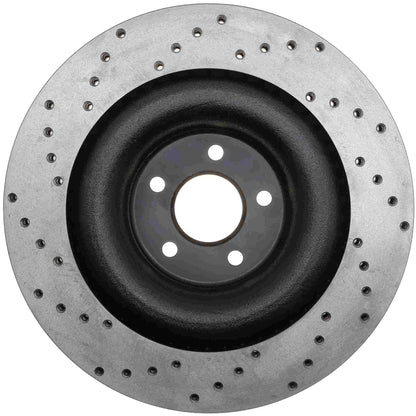 StopTech Sport Cryo Cross Drilled Brake Rotor; Front Right