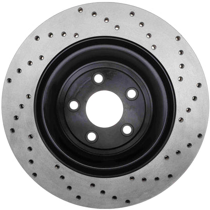 StopTech Sport Cryo Cross Drilled Brake Rotor; Front Right