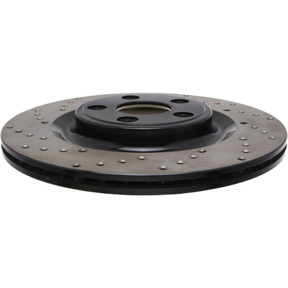 StopTech Sport Cross Drilled Brake Rotor - Front Left 128.20032R
