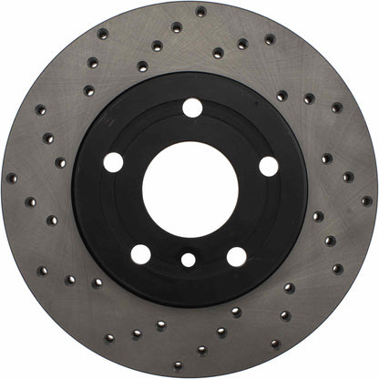 StopTech Sport Cryo Cross Drilled Brake Rotor; Rear Left