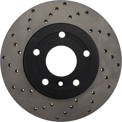 StopTech Sport Cryo Cross Drilled Brake Rotor; Rear Left