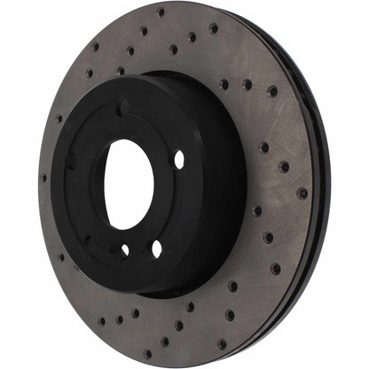 StopTech Sport Cryo Cross Drilled Brake Rotor; Rear Left