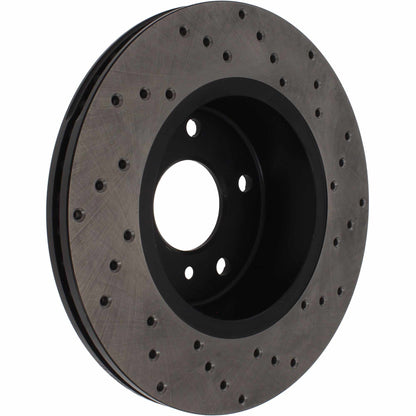 StopTech Sport Cryo Cross Drilled Brake Rotor; Rear Left