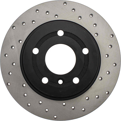 StopTech Sport Cryo Cross Drilled Brake Rotor; Front Right