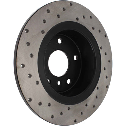StopTech Sport Cryo Cross Drilled Brake Rotor; Front Right