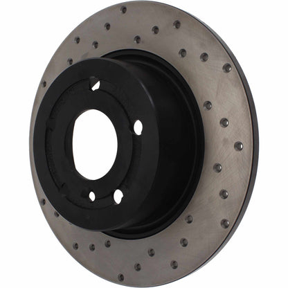 StopTech Sport Cryo Cross Drilled Brake Rotor; Front Left