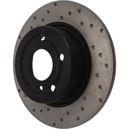 StopTech Sport Cryo Cross Drilled Brake Rotor; Front Left