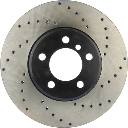 StopTech Sport Cryo Cross Drilled Brake Rotor; Rear Right
