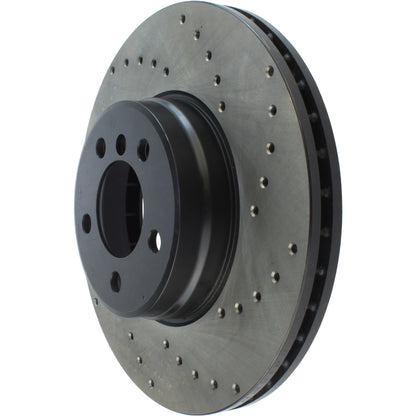 StopTech Sport Cryo Cross Drilled Brake Rotor; Rear Right