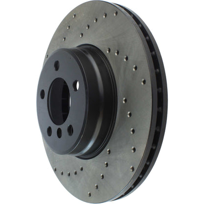 StopTech Sport Cryo Cross Drilled Brake Rotor; Rear Left