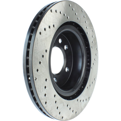 StopTech Sport Cryo Cross Drilled Brake Rotor; Rear Left