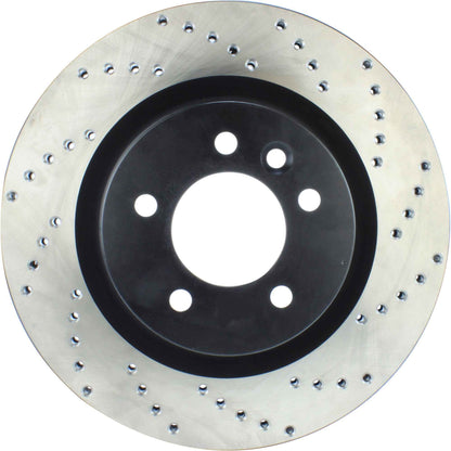 StopTech Sport Cryo Cross Drilled Brake Rotor; Rear Right