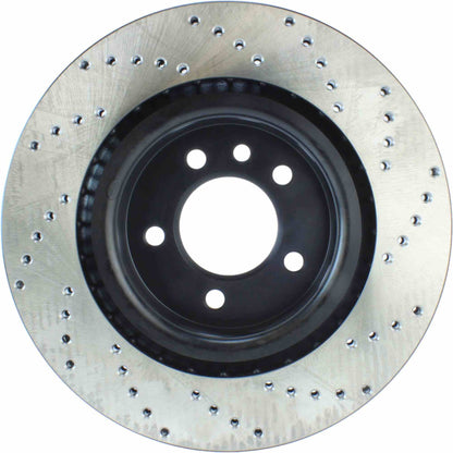 StopTech Sport Cryo Cross Drilled Brake Rotor; Rear Left