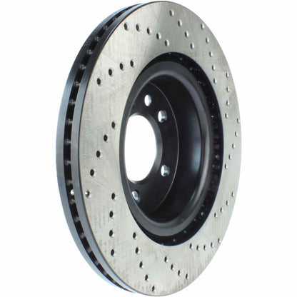 StopTech Sport Cryo Cross Drilled Brake Rotor; Rear Left