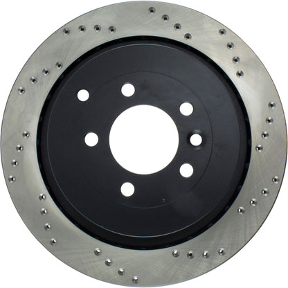 StopTech Sport Cryo Cross Drilled Brake Rotor; Rear Right
