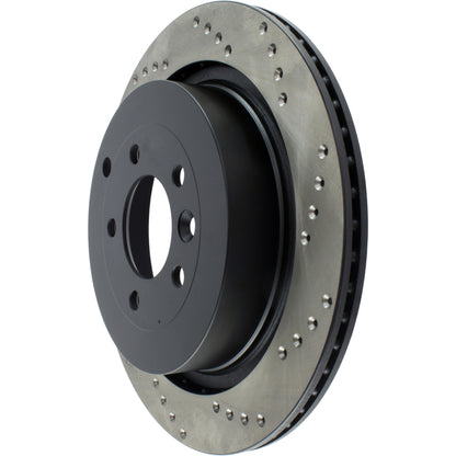 StopTech Sport Cryo Cross Drilled Brake Rotor; Rear Right