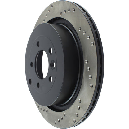 StopTech Sport Cryo Cross Drilled Brake Rotor; Rear Left