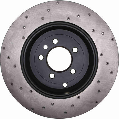 StopTech Sport Cryo Cross Drilled Brake Rotor; Front Left