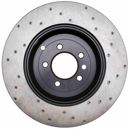 StopTech Sport Cryo Cross Drilled Brake Rotor; Front Right