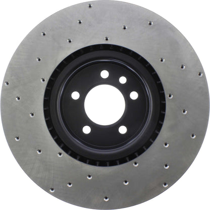 StopTech Sport Cryo Cross Drilled Brake Rotor; Rear Left