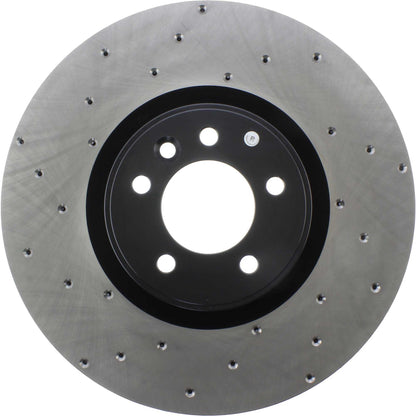 StopTech Sport Cryo Cross Drilled Brake Rotor; Rear Right