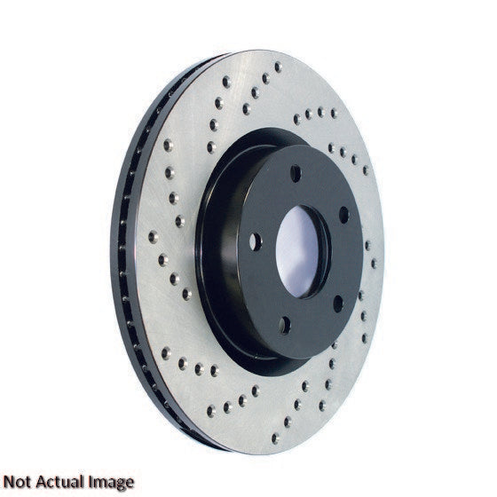 StopTech 2013 Land Rover Range Rover Drilled Sport Right Rear Rotor 128.22024R