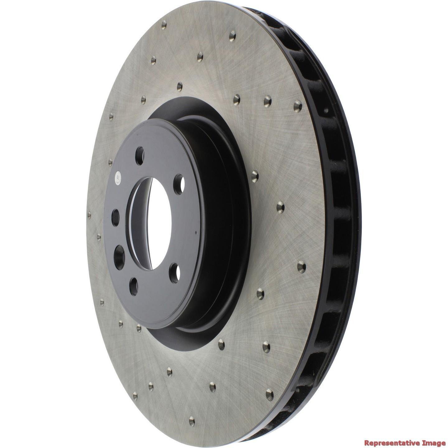 StopTech 2018 Land Rover Range Rover Cross Drilled Front Right Rotor 128.22032R