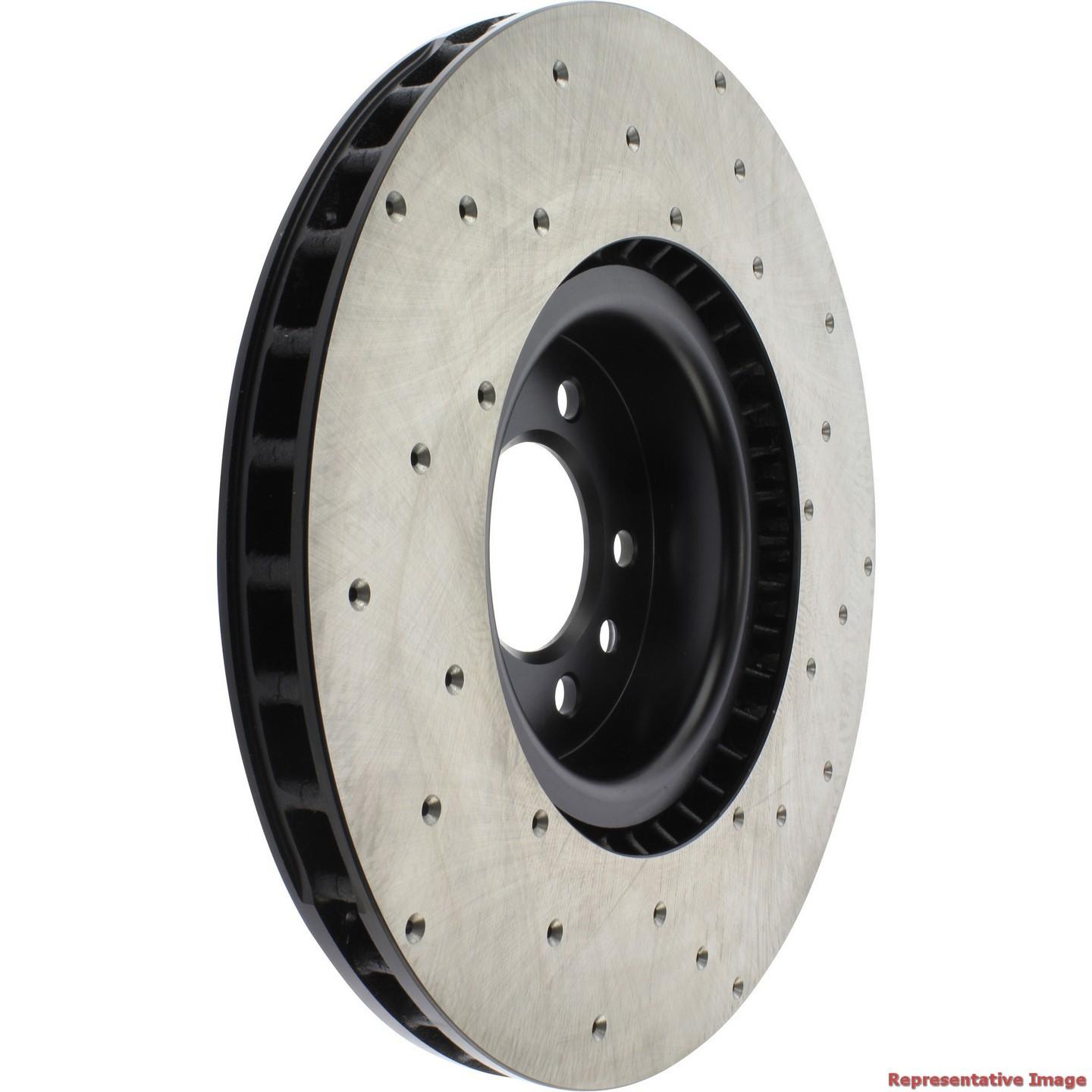StopTech 2018 Land Rover Range Rover Cross Drilled Front Right Rotor 128.22032R