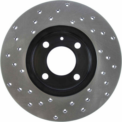 StopTech Sport Cryo Cross Drilled Brake Rotor; Rear Right