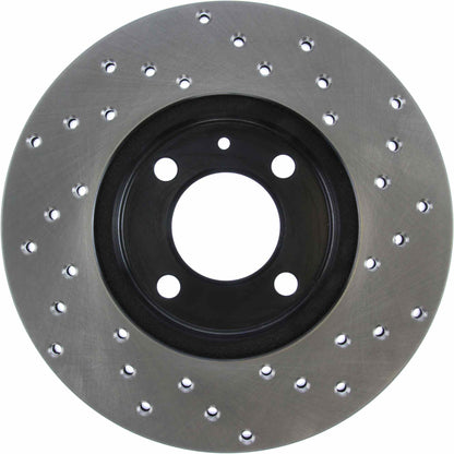 StopTech Sport Cryo Cross Drilled Brake Rotor; Rear Left