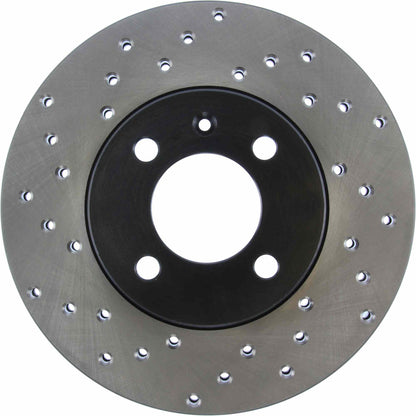StopTech Sport Cryo Cross Drilled Brake Rotor; Rear Left
