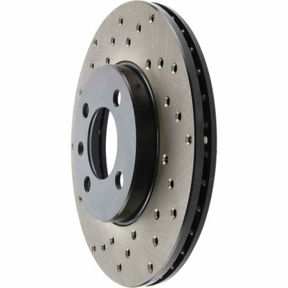 StopTech Sport Cryo Cross Drilled Brake Rotor; Rear Left