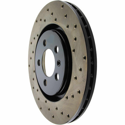 StopTech Sport Cryo Cross Drilled Brake Rotor; Front Right