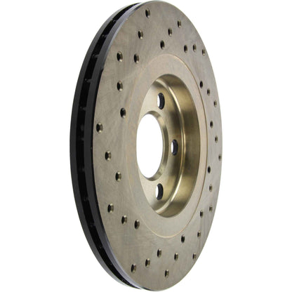 StopTech Sport Cryo Cross Drilled Brake Rotor; Front Right