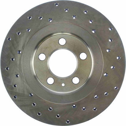 StopTech Sport Cryo Cross Drilled Brake Rotor; Front Left