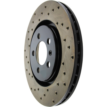 StopTech Sport Cryo Cross Drilled Brake Rotor; Front Left