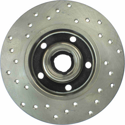 StopTech Sport Cryo Cross Drilled Brake Rotor; Front Right