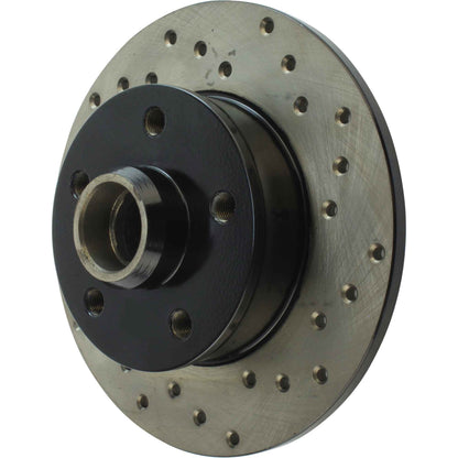 StopTech Sport Cryo Cross Drilled Brake Rotor; Front Right