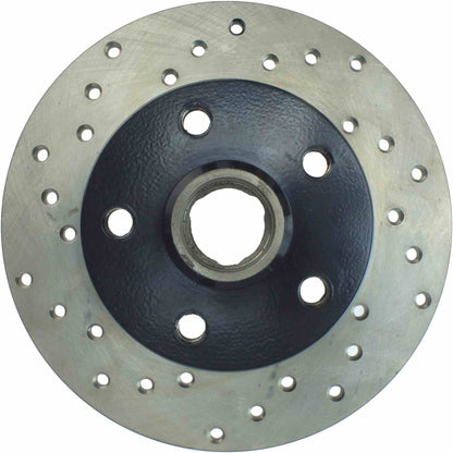 StopTech Sport Cryo Cross Drilled Brake Rotor; Rear Left